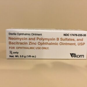 Neomycin/Polymyxin B Sulfates/Bactracin Zinc Opthalmic Ointment, 3.5 g
