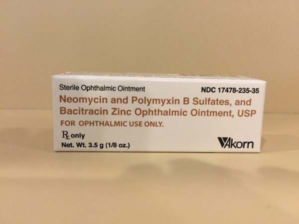 Neomycin/Polymyxin B Sulfates/Bactracin Zinc Opthalmic Ointment, 3.5 g