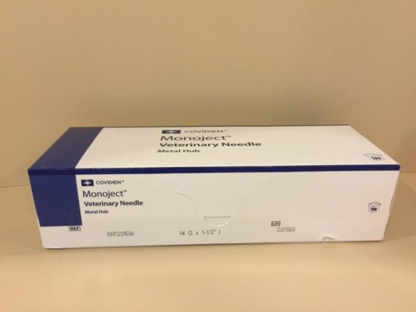 Needles 14 g 1.5 inch, box of 100
