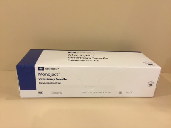 Needles 20 g 1.5 inch, box of 100